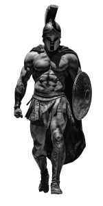 Spartan Warrior V74 Vinyl Car Decal Sticker – Waterproof & UV-Resistant 8"