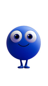 Blue Clay Character Vinyl Car Decal Sticker – Waterproof & UV-Resistant 8"