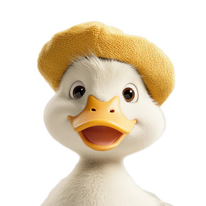 Ugly Duck Beret Vinyl Car Decal Sticker – Waterproof & UV-Resistant 8" Ugly Duck Beret Vinyl Car Decal Sticker – Waterproof & UV-Resistant 8"
