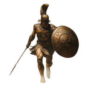 Spartan Hoplite Advance V2 Vinyl Car Decal Sticker – Waterproof & UV-Resistant 8"