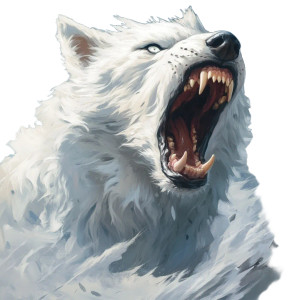 Raging Fantasy Wolf Vinyl Car Decal Sticker – Waterproof & UV-Resistant 8"