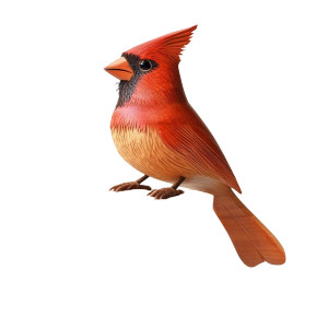 Wood Cardinal Sculpture Vinyl Car Decal Sticker – Waterproof & UV-Resistant 8" Wood Cardinal Sculpture Vinyl Car Decal Sticker – Waterproof & UV-Resistant 8"
