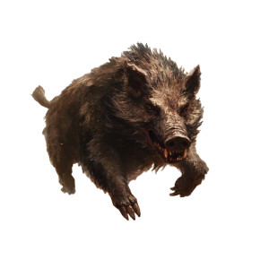 Boar-Hound Creature Vinyl Car Decal Sticker – Waterproof & UV-Resistant 8"