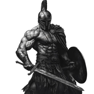 Spartan Warrior Tattoo V12 Vinyl Car Decal Sticker – Waterproof & UV-Resistant 8"