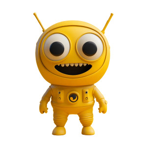 Happy Monster Astronaut Vinyl Car Decal Sticker – Waterproof & UV-Resistant 8" Happy Monster Astronaut Vinyl Car Decal Sticker – Waterproof & UV-Resistant 8"