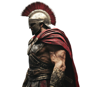 Faceless Spartan Warrior Vinyl Car Decal Sticker – Waterproof & UV-Resistant 8"