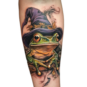 Wizard Frog Tattoo Vinyl Car Decal Sticker – Waterproof & UV-Resistant 8" Wizard Frog Tattoo Vinyl Car Decal Sticker – Waterproof & UV-Resistant 8"