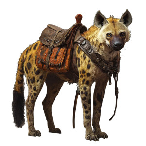 Golden Spotted Hyena Vinyl Car Decal Sticker – Waterproof & UV-Resistant 8"