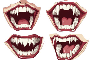 Monster Cartoon Mouth Vinyl Car Decal Sticker – Waterproof & UV-Resistant 8" Monster Cartoon Mouth Vinyl Car Decal Sticker – Waterproof & UV-Resistant 8"