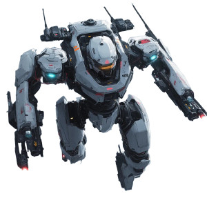 Tech Mech Drone Vinyl Car Decal Sticker – Waterproof & UV-Resistant 8"