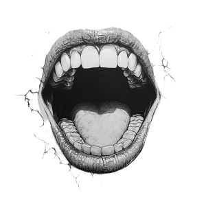 Singing Mouth Vinyl Car Decal Sticker – Waterproof & UV-Resistant 8" Singing Mouth Vinyl Car Decal Sticker – Waterproof & UV-Resistant 8"