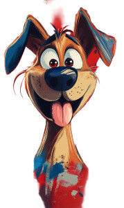 Cartoon Dog Face Vinyl Car Decal Sticker – Waterproof & UV-Resistant 