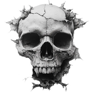 Sketch Of Skull Vinyl Car Decal Sticker – Waterproof & UV-Resistant 8" Sketch Of Skull Vinyl Car Decal Sticker – Waterproof & UV-Resistant 8"