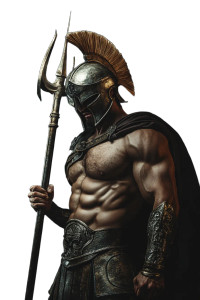 Epic Spartan Trident Vinyl Car Decal Sticker – Waterproof & UV-Resistant 8"