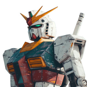 Gundam Side Pfp Vinyl Car Decal Sticker – Waterproof & UV-Resistant 8"