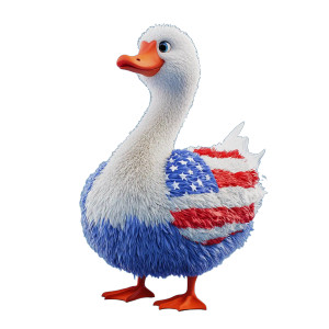 Patriotic Pixar Goose Vinyl Car Decal Sticker – Waterproof & UV-Resistant 8" Patriotic Pixar Goose Vinyl Car Decal Sticker – Waterproof & UV-Resistant 8"