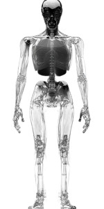 Mechanical Torso X-Ray Vinyl Car Decal Sticker – Waterproof & UV-Resistant 8"