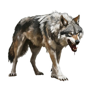 Grey Wolf Art Vinyl Car Decal Sticker – Waterproof & UV-Resistant 8"