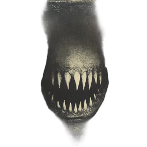 Gothic Sharp Teeth Vinyl Car Decal Sticker – Waterproof & UV-Resistant 8"