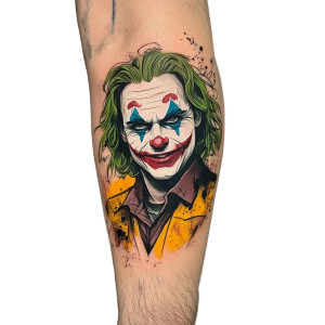 Joker Tattoo Vinyl Car Decal Sticker – Waterproof & UV-Resistant 8" Joker Tattoo Vinyl Car Decal Sticker – Waterproof & UV-Resistant 8"