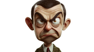 Funny Mr. Bean Vinyl Car Decal Sticker – Waterproof & UV-Resistant 8"