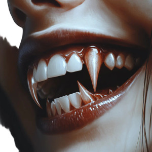 Vampire Smile Vinyl Car Decal Sticker – Waterproof & UV-Resistant 8" Vampire Smile Vinyl Car Decal Sticker – Waterproof & UV-Resistant 8"
