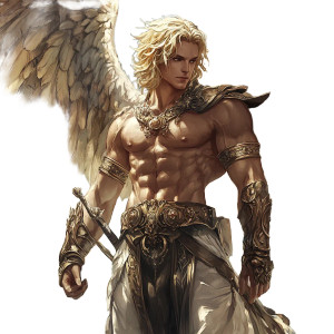 Divine Angel Man Vinyl Car Decal Sticker – Waterproof & UV-Resistant 8"