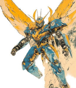 Mecha Vs Demon Vinyl Car Decal Sticker – Waterproof & UV-Resistant 8"