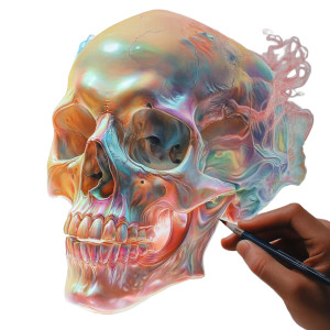 Hyper Realistic Skull V2 Vinyl Car Decal Sticker – Waterproof & UV-Resistant 8" Hyper Realistic Skull V2 Vinyl Car Decal Sticker – Waterproof & UV-Resistant 8"