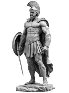 Statue Of Ares Vinyl Car Decal Sticker – Waterproof & UV-Resistant 8" Statue Of Ares Vinyl Car Decal Sticker – Waterproof & UV-Resistant 8"