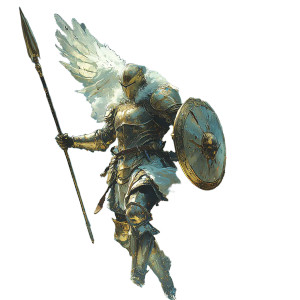 Divine Paladin Shout Vinyl Car Decal Sticker – Waterproof & UV-Resistant 8"