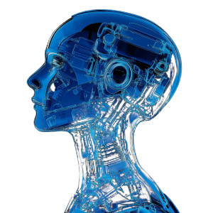 Ai Robot Profile Vinyl Car Decal Sticker – Waterproof & UV-Resistant 8"