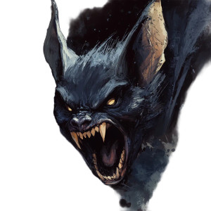 Angry Dark Bat Vinyl Car Decal Sticker – Waterproof & UV-Resistant 8"