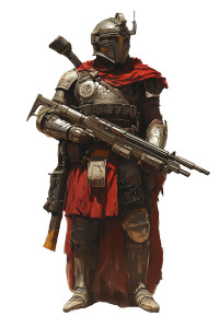 Future Roman Soldier Vinyl Car Decal Sticker – Waterproof & UV-Resistant 8"