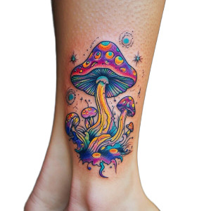 Trippy Mushroom Tattoo V2 Vinyl Car Decal Sticker – Waterproof & UV-Resistant 8" Trippy Mushroom Tattoo V2 Vinyl Car Decal Sticker – Waterproof & UV-Resistant 8"