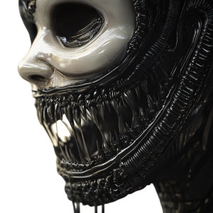 Horror Marie Giger Vinyl Car Decal Sticker – Waterproof & UV-Resistant 8"