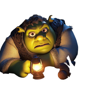 Shrek In Pixar Vinyl Car Decal Sticker – Waterproof & UV-Resistant 8"