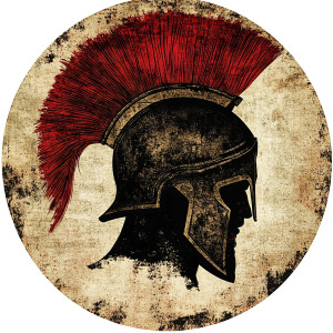 Spartan Favicon Vinyl Car Decal Sticker – Waterproof & UV-Resistant 8"