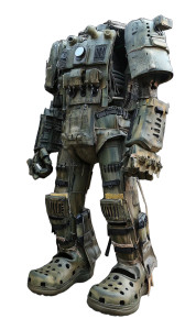 Croc Mech Suit Vinyl Car Decal Sticker – Waterproof & UV-Resistant 8"