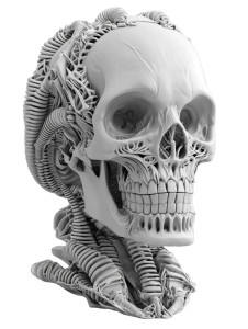 Giger Skull Render Vinyl Car Decal Sticker – Waterproof & UV-Resistant 8" Giger Skull Render Vinyl Car Decal Sticker – Waterproof & UV-Resistant 8"