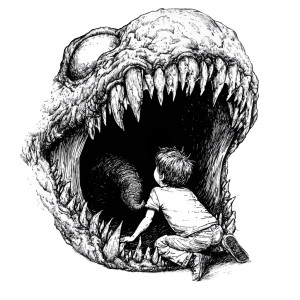 Boy Vs Monster Vinyl Car Decal Sticker – Waterproof & UV-Resistant 8"