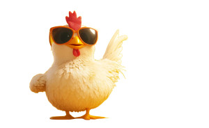 Happy Cartoon Chicken V2 Vinyl Car Decal Sticker – Waterproof & UV-Resistant 8" Happy Cartoon Chicken V2 Vinyl Car Decal Sticker – Waterproof & UV-Resistant 8"