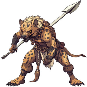 Hyena-Man Sprite Vinyl Car Decal Sticker – Waterproof & UV-Resistant 8"