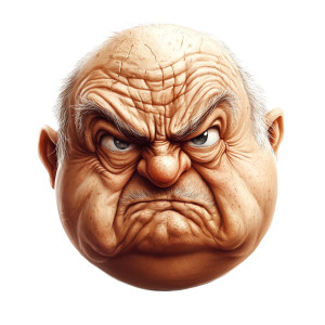 Grumpy Old Man V3 Vinyl Car Decal Sticker – Waterproof & UV-Resistant 8"