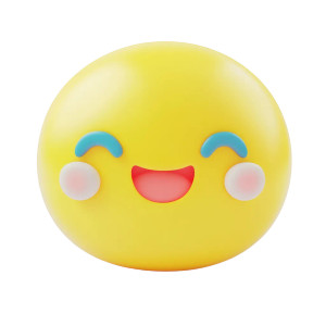 Smiling Face Icon Vinyl Car Decal Sticker – Waterproof & UV-Resistant 8"