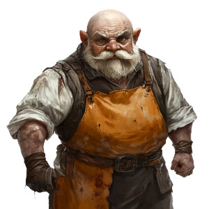 Singed Dwarf Artisan Vinyl Car Decal Sticker – Waterproof & UV-Resistant 8"