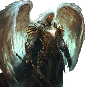 Celestial Angelic Being Vinyl Car Decal Sticker – Waterproof & UV-Resistant 8"