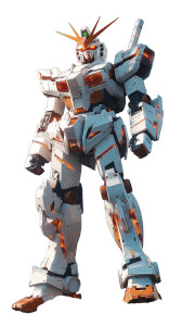 Gundam Fullbody Vinyl Car Decal Sticker – Waterproof & UV-Resistant 8"