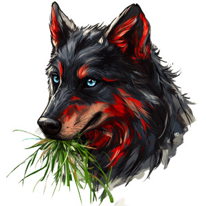 Wolf Dog Celebration Vinyl Car Decal Sticker – Waterproof & UV-Resistant 8"