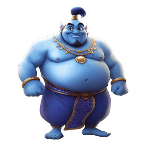 Blue Fantasy Genie Vinyl Car Decal Sticker – Waterproof & UV-Resistant 8"